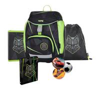 OXY BAG Sherpy - Set di borse da scuola per bambini 1-3° grado, wolf, Lupo