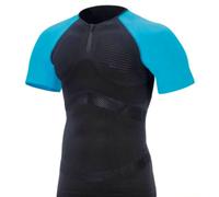 OxyBurn Peak Maglia Termica Maniche Corte Black/Malibù Uomo 6000 Peak