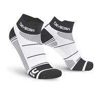 OxyBurn Run Evospeed Light-Short-Cut L, Calze Uomo, White/Black, Size 42/44