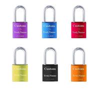 OXYEFEI Lucchetto d'amore personalizzato per uomo donna fidanzato fidanzata - Acciaio inossidabile Memorial Anniversary Valentine Bridge (6 colori)