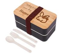 OXYEFEI Lunch Box Personalizzata, 20 Disegni Originali e Incisione Nome, Porta Pranzo Ermetico con Posate, 1 Scomparti - Pasti A Ufficio/A Lavoro - Microonde e Lavastoviglie - LunchBox Senza BPA