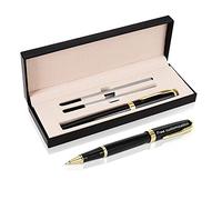 OXYEFEI Penna Personalizzata Con Incisione, Il Miglior Set Regalo Personalizzato Con Penna A Sfera Per Uomo E Donna - Inchiostro Nero (Stile 2)