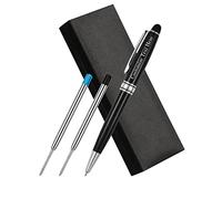 OXYEFEI Penna Personalizzata Con Incisione, Penna a Sfera Personalizzabile per Laurea, Compleanno, Anniversario - Viene Fornito con 2 Ricariche Nere (Stile 2)