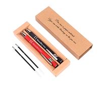 OXYEFEI Penne a Sfera Personalizzata, con Punta Dello Stilo Set, Penna Regalo personalizzate con Inchiostro Nero per Messaggio, Laurea, Compleanno, Anniversario (Stile 1)