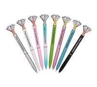 OXYEFEI Penne Personalizzabile, Penna a Sfera personalizzate con Incisione Nome&Testo Regalo Personalizzata per Donna ufficio scolastiche - 8 Pezzi/Confezione