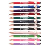 OXYEFEI Penne Personalizzate, Penna a Sfera Personalizzabile con Incisione Nome&Testo Regalo Personalizzata per Laurea, Compleanno, Anniversario, 12 pezzi/confezione (Assortiti)