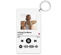 OXYEFEI Portachiavi Spotify Personalizzato, Spotify Code Portachiavi Acrilica Foto Music Codice Portachiavi Personalizzato Regalo Compleanno (7 X 5)