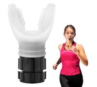 Oxyfit Lung Trainer, Disposltlvo per Eserclzi di Respirazione, Lung Trainer con resistenza regolabile per Miglioramento della capacità polmonare, Dispositivo di Allenamento per sport Bianco
