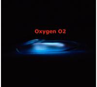 Oxygen Gas Ampoule, Oxygen Gas Sample, Oxygen Glow In The Dark Ampoule, Vial