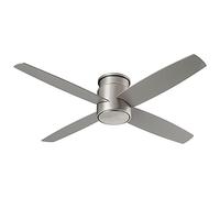 Oxygen Lighting 3-102 Oslo Hugger 52" 4 Blade Hugger - Ventilador de techo para interior - pared C, níquel satinado