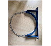 Oxygen Tank Cylinder Cart Holder, Wall Mounted Oxygen Tank Holder for 40L Oxygen Cylinder, Lightweight Oxygen Cylinder Rack with Protection Chain, Oxygen Tank Stand for Factory(Blue)