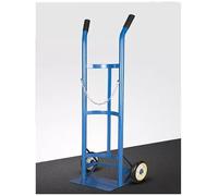 Oxygen Tank Stand, Cylinder Tank Holder Steel Oxygen Cylinder Cart Trolley, 40/50 L Universal Gas Bottle Fixing Bracket for Transportation, Oxygen Tank Cart