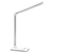 oxylops Lampada da Scrivania LED Protezione Degli Occhi, lampada Touch Control Pieghevole per cameretta,ufficio, con porta di ricarica USB, 10 livelli di luminosità 5 modalità di illuminazione