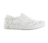 Oxypas Nadine, Scarpe Antinfortunistiche VOLLUTO81 Donna, Weiß Blumen, 40 EU