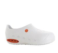 Oxypas OXYSAFE, scarpe professionali in EVA, leggere, lavabili, antiscivolo, antistatiche, con puntale di sicurezza composito e assorbimento degli urti, bianco, 36 1/3 EU