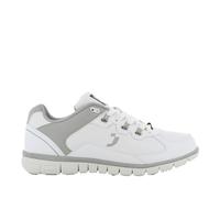 Oxypas Oxysport 'Sunny' Slip-resistant, Antistatic Leather Nursing Trainers, White/Grey (Light Grey), 5.5 UK (39 EU)