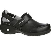 Oxypas Scarpe da Lavoro in Pelle - Salma - Zoccolo di Sicurezza da Donna, Antiscivolo e Confortevole, Ideale per l'Assistenza Ospedaliera e Infermieristica, Bianco, 37 EU