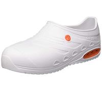 Oxypas - Scarpe professionali in EVA, leggere, lavabili, antiscivolo, antistatiche, con puntale di sicurezza e assorbimento degli urti (45/46), colore: Bianco