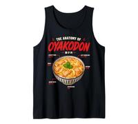 Oyakodon Rice Bowl Anatomia Giapponese Food Art Illustrazione Canotta