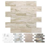 OYASIMI 10 pcs pelle e bastone panificazione per cucina, bastoncini impermeabili per il bagno (30.5cm x 30.5cm, Slate Beige)