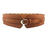 Oyccen Cintura Elastica Larga da Donna Cinture Cinch Regolabile Signora Corsetto in Pelle PU