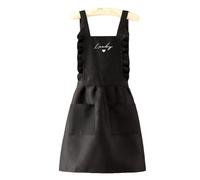 Oyccen Grembiule da Cucina per Donna Cuoco Grembiuli con 2 Tasche Grembiule da Lavoro in Tela per Cucina, Giardinaggio, Pittura