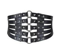 Oyccen Retro Cavo Cintura Larga Elastico Donne Decorazione Cinture Corsetto