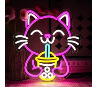 OYCGZV bere gatto segno neon gatto segno neon per la decorazione della parete Animale Neon parete luce USB Led segno per Bar Ristorante Soggiorno Club Store Business Boba Tea Party Beverage Shop