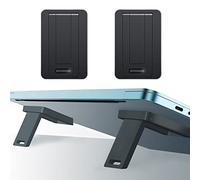OYE 2 mini supporto per computer portatile, supporto portatile per notebook con raffreddamento e design ergonomico per MacBook e tastiera wireless (nero)