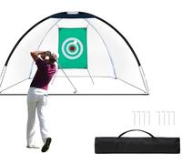 OYE Rete da golf con obiettivi di allenamento e borsa per il trasporto, 320 x 180 x 195 cm, rete da golf con bersaglio