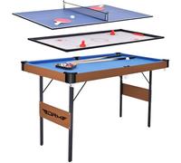 Oye - Tavolo da gioco combinato 3 in 1 da 55 pollici, pieghevole, in legno ingegnerizzato, per biliardo, hockey, ping pong