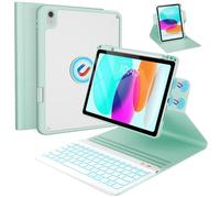 OYEEICE Custodia con tastiera ingrandita per iPad di 10a generazione 2022 da 11,9 pollici, tastiera anti-caduta per iPad di 10a generazione da 11,9 pollici, con retroilluminazione a 7 colori e