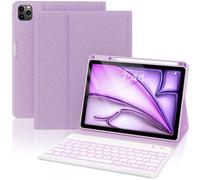 OYEEICE Custodia per tastiera espansa per Air 11 (M2, 2024), tastiera retroilluminata anti-alloff per iPad Air 6e/5e/4a generazione 11,9", custodia con tastiera rimovibile per iPad Pro 11