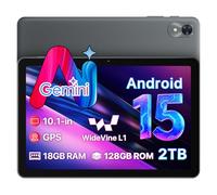 OYEFIT Tablet 10 Pollici Android 15 Tablet con Gemini AI, 18GB+128GB (2TB TF) Tablets, Processore 2.0 GHz, 5G/WiFi 6, Schermo HD IPS Schermo 1280x800, Radio FM/GPS/Bluetooth, Kids Space e YT Kids