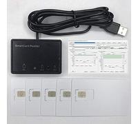 OYEITIMES Kit Programma Schede ISIM Volte LTE USIM Lettore di Schede Writer Programmatore+1PC Vuoto Programmabile 4G Volte Scheda ISIM+4 PZ Schede 4G LTE USIM programmabile vuota+Strumenti Software 5G