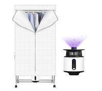 OYhmc Asciugatrice per Uso Domestico, Piccolo Stendibiancheria Elettrico per Dormitorio, Asciugatrice ad Aria di Grande capacità a Doppio Strato Asciugatrice Elettrica Portatile - 1200W