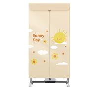 OYhmc Stendibiancheria Elettrico Portatile per Uso Domestico, Stendibiancheria a 2 Livelli in Acciaio Inossidabile Asciugatrice Riscaldata da 1500 W, Temporizzazione 180, Grande capacità di 430 Litri