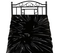 Oyiclyea Lenzuolo impermeabile 200 x 210 cm, in PVC, facile da pulire, pieghevole, colore: nero