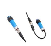 OYmFUIEeK Sensore Ottico fotoelettrico con Corpo in plastica M18 con connettore, riflettore diffuso, Tipo a Fascio Passante, Interruttore di prossimità(Brown,NPN NC)