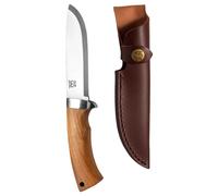 Oyo Rondane Junior Knife con fodero in pelle, coltello da esterno, marrone Onesize Brown