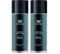 OYO - Spray Vernice Acrilica Nero Satinato 400ml per Progetti Fai-da-Te - Bomboletta Spray per Uso Multiplo (1, RAL 9005) - On Your Own (Confezione da 2)