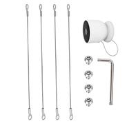 OYOCAM Catena di sicurezza antifurto con supporto anti caduta compatibile con Google Nest Cam Outdoor (batteria), confezione da 4 (camma non inclusa)