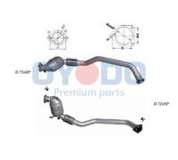 Oyodo Catalizzatore Adatto A per BMW 3er Touring E46 320d 318d 320td 320 CD