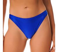 Oyolan Donna Perizoma Brillante Sexy Slip Vita Bassa Mutandine Elastiche Biancheria intima Costume da Bagno Shorty S-XL, Tipo A Blu, XL