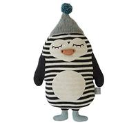 OyOy Mini Darling Cushion Baby Bob Penguin - Peluche a forma di pinguino - Dolce Baby Cuscino per bambini - Cotone 26 x 18 cm
