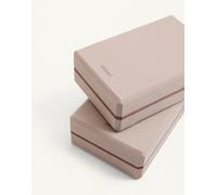 Oysho - Confezione di blocchi da yoga marroni/color cuoio-Marrone M