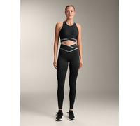 OYSHO - Perfect-adapt - Leggings alla caviglia con vita con incrocio a V da 65 cm neri-Nero L