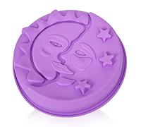 OYSJ Stampo per Torta, 3D Stampo da Forno in Silicone,Silicone Stampo Torta Sntiaderente Forno Muffa, Stampo in Silicone per Torte e Pane, Stampo Antiaderente - Faccia di Sole Luna, Bacio