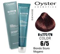 Oyster perlacolor crema colorante professionale 100ml-6/5 BIONDO SCURO MOGANO