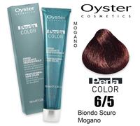 Oyster perlacolor crema colorante professionale 100ml-6/5 BIONDO SCURO MOGANO